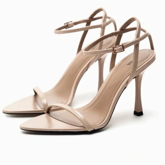 BRAND NEW ZARA HIGH HEEL STILETTOS WITH THIN STRAPS SANDAL - Picture 15 of 15